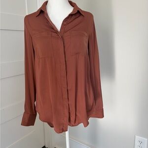 a new day Women's Rust Button-Down Shirt